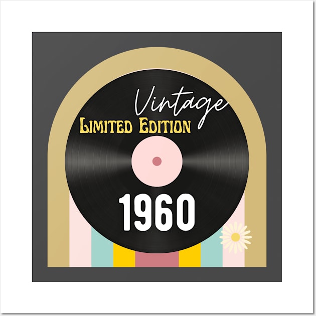 Vintage Limited Edition birthday 1960 to 2000 Wall Art by Don’t Care Co